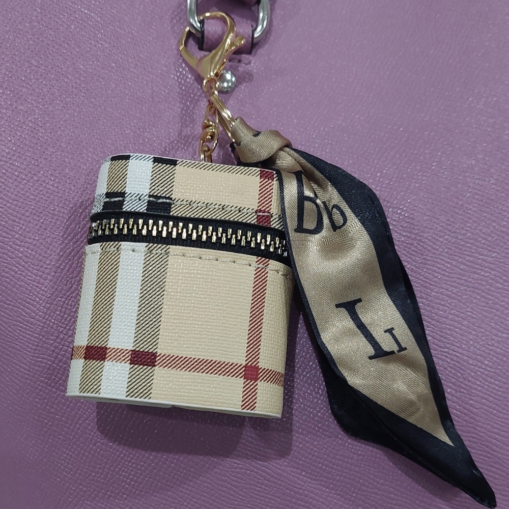 Popular Luxury Pattern Earbud Case - Coin Purse - Bag Charm